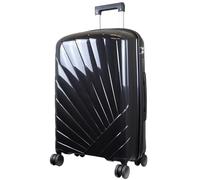 Monopol Reisekoffer Florenz M Hartschalenkoffer PP Trolley 4 Rollen Weekender (Schwarz)