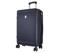 Monopol Reisekoffer Toledo M Hartschalenkoffer ABS Trolley 4 Rollen Weekender (Schwarz)