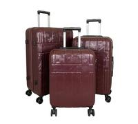 Monopol Reisekoffer und Kofferset 3tlg Hartschale Camo rotbraun (Kofferset 3-teilig)