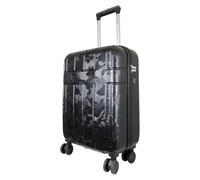 Monopol Reisekoffer und Kofferset 3tlg Hartschale Camo Trolley (schwarz, Handgepäck - Größe S)