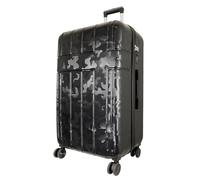 Monopol Reisekoffer und Kofferset 3tlg Hartschale Camo Trolley (schwarz, Reisekoffer - Größe L)
