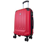 Monopol Reisekoffer und Kofferset 3tlg Hartschale Catalina Trolley (rot, Handgepäck - Größe S)