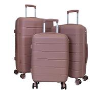 Monopol Reisekoffer und Kofferset 3tlg Hartschale (PP) Aruba roségold (Kofferset 3-teilig)