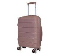 Monopol Reisekoffer und Kofferset 3tlg Hartschale (PP) Aruba Trolley roségold (Handgepäck - Größe S)