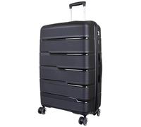 Monopol Reisekoffer und Kofferset 3tlg Hartschale (PP) Aruba Trolley schwarz (Reisekoffer - Größe L)