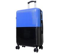 Monopol Reisekoffer und Kofferset 3tlg Hartschale Riga Trolley dunkelblau-schwarz (Koffer - Größe M)