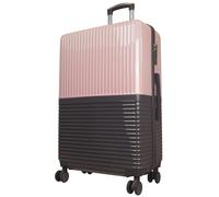 Monopol Reisekoffer und Kofferset 3tlg Hartschale Riga Trolley pink-grau (Reisekoffer - Größe L)