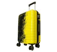 Monopol Reisekoffer und Kofferset 3tlg Hartschale Sierra Trolley (gelb-schwarz, Handgepäck - Größe S)