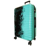 Monopol Reisekoffer und Kofferset 3tlg Hartschale Sierra Trolley (schwarz-türkis, Reisekoffer - Größe L)