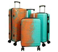 Monopol Reisekoffer und Kofferset 3tlg Hartschale Sierra türkis-orange (Kofferset 3-teilig)
