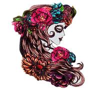 MonoQuick 18203 La Catrina, Dia de Muertos Applikation Flicken Bügelbild Aufkleber Aufnäher