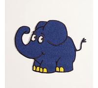 MonoQuick Sendung mit der Maus und dem Elefanten Applikation, Flicken, Aufbügeln, Aufnähen, Iron on Patches (14579 Der Elefant)