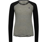 Mons Royale - Women's Icon Merino Raglan L/S - Merinoshirt, Gr. XS, schwarz (MRStripe/Black)