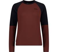 Mons Royale Damen Quad Merino Fleece Longsleeve (Größe XS, braun)