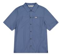 Mons Royale Mens AT Merino Short Sleeve Shirt horizon blue (151) L