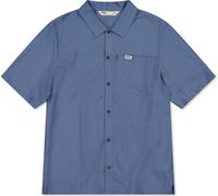 Mons Royale Men's At Merino Short Sleeve Shirt Horizon Blue L
