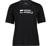 Mons Royale Womens Icon Merino Tee-shirt black (1) L