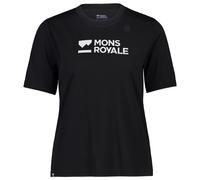 Mons Royale - Women's Icon Relaxed Tee - Merinoshirt, Gr. XS, schwarz (Black)