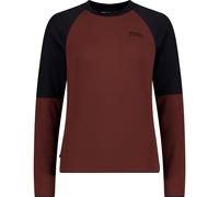Mons Royale Womens Quad Merino Fleece Pullover sable / black (222) M