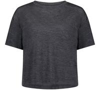 Mons Royale Damen Zephyr Merino Tencel Boxy T-Shirt (Größe S, grau)