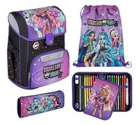 Scooli - EasyStart Schulranzen Set - ergonomischer Tornister für die Grundschule - mehrteiliges Set - Monster High