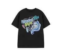 Monster High Frankie Stein Schwarzes T-Shirt | Oh Zaps! Grafik-T-Shirt für Mädchen | Kurzarm-Cartoon-Top | Klassische Frankie-Bekleidung | MH-Charakter-Merch - 5-6 Jahre