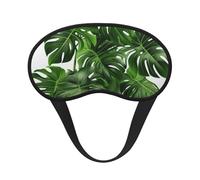 Monstera Deliciosa Bananenpalmen-Schlafmaske für Seitenschläfer, lichtblockierende Nachtmasken zum Schlafen, Augenmaske für Damen und Herren, Augenabdeckung, weicher, bequemer Augenschatten für Reisen