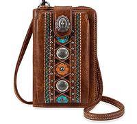 Montana West Kleine Crossbody Handy Geldbörsen für Frauen Western Handy Geldbörse Taschen Geldbörsen und Handtaschen mit Münzfach, Braun 114, Small