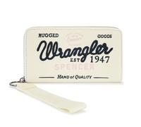 Montana West Wrangler Classic Logo Wristlet Wallets for Women Classic Retro Wallet Purse Bifold Oversized Logo Clutch Wristlet, Helles Pink, 2 inches x 9 inches x 5.5 inches, Minimalistisch, klassisch