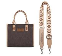 Montana West Wrangler Tragetasche für Damen, Aztekenmuster, Western-Stil, Retro, Handtasche mit Tragegriff oben, B-aztec-coffee, Medium