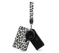 Montana West X Wrangler Schlüsselanhänger für Damen, Doppeltasche, Armband mit Reißverschluss, Münzgeldbörse, großes Fassungsvermögen und einfach zu tragen, Schwarz, Large
