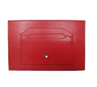 Montblanc Kartenetui 6cc aus Leder in der Farbe Rot, Maße: 15cm x 10cm x 0,5cm, 129909