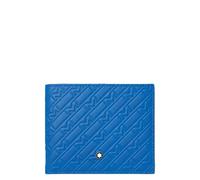 Montblanc M_Gram Brieftasche 8cc aus Leder in der Farbe Blau, Maße: 11cm x 9,5cm x 1cm, 130027
