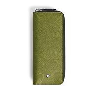 Montblanc Sartorial Etui für zwei Schreibgeräte mit Reißverschluss Multilime/Cassis