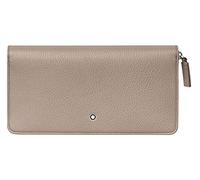 Montblanc Wallet 8cc mit Reißverschluss Beige für Freizeit und Sport, Unisex-Erwachsene, Leder, Geldbörse, Designed for Sports/Active Use