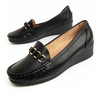 Montevita Mokassins Moccavita in Schwarz US 39