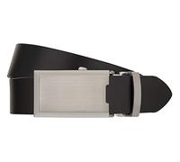 Monti Automatikschließe SHANGHAI Gürtel Herrengürtel Ledergürtel Schwarz 8044, Farbe:Schwarz, Länge:125