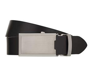 Monti Automatikschließe SHANGHAI Gürtel Herrengürtel Ledergürtel Schwarz 8044, Länge:95, Farbe:Schwarz