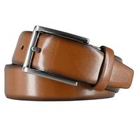 Monti London Gürtel Herrengürtel Ledergürtel 35 mm Rindleder kürzbar (Cognac, 85)