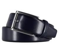 Monti London Gürtel Herrengürtel Ledergürtel 35 mm Rindleder kürzbar (Navy, 120)