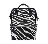Montoj Animal Skins Zebra Print Canvas Travel Bag Campus Rucksack