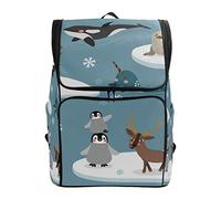 Montoj Arctic Animals Eisbär Wal Fox Adler Outdoor Wanderrucksack Wanderrucksack mit Laptopfach & Camping Rucksack