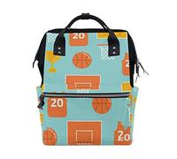 MONTOJ Basketball Game Champion Muster Canvas Reise Tasche Campus Rucksack