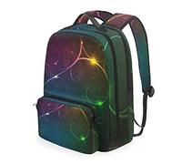 MONTOJ Cool Art Flower Light Pattern Reisetasche mit Cross Bag Campus Rucksack