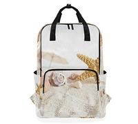 MONTOJ Reiserucksack Strand Seestern Muscheln Schulrucksack