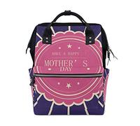 Montoj Rucksack mit Aufschrift Have Happy Mother's Day, Segeltuch, Reisen, Campus