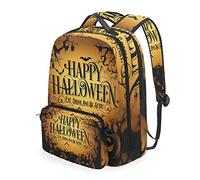 MONTOJ Vintage Happy Halloween Campus Rucksack mit abnehmbarer Kreuztasche