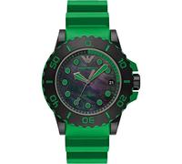 Montre Emporio Armani à Trois aiguilles Avec Date en Acier inoxydable, Noire, Pour Homme, AR11440