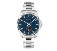 Montre Pierre Lannier Metropolitain Acier cadran cadran bleu