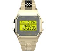 Timex Unisex Digital Uhr T80 mit Edelstahl Armband